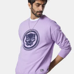 The Souled Store Lavender Printed Sweatshirt image 3