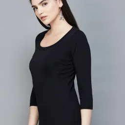 Code by Lifestyle Black Slim Fit Top image 3