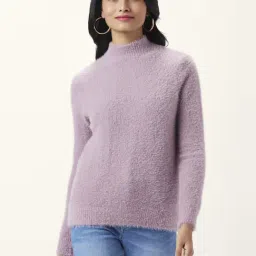 Honey by Pantaloons Lilac Self Pattern Sweater-picture-19