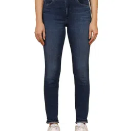 Wrangler Blue Skinny Fit High Rise Jeans-image-71