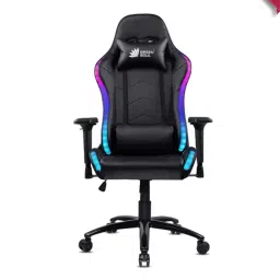 Green Soul Thunder Black Leather High Back Gaming Chair-image-86