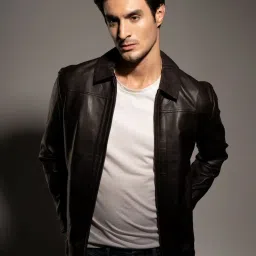 Tortoise Edoardo Dark Brown Regular Fit Leather Jacket image 3