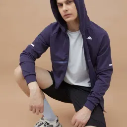 Kappa Purple Regular Fit Hooded Sweatshirt image 4