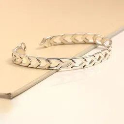 LeCalla Men 925 Sterling Silver-Plated Chain Link Bracelet-picture-48