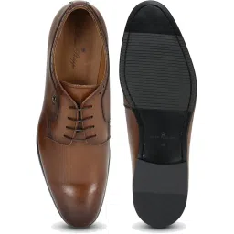 Louis Philippe Men's Brown Derby Shoes image 3