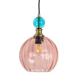 Whispering Homes Danish Glass Ball Chandelier - Blue and Red-picture-35