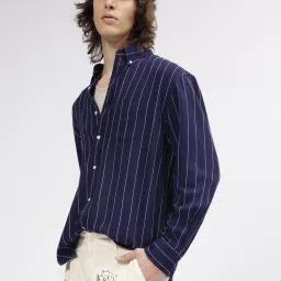 GANT Striped Button Down Relaxed Fit Shirt image 3
