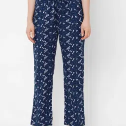 Mystere Paris Navy Floral Print Pyjamas-picture-11