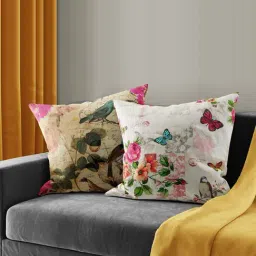 Bianca Ruyal Multicolor Microfibre Medium Cushion Cover - Set of 2-picture-10