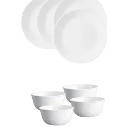 Corelle Livingware 8 Pc Basic, Mini, Starter Dining Set Set-Winter Frost White-image-17
