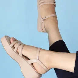 Inc.5 Women's Beige Ankle Strap Sandals-picture-40