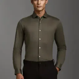 Louis Philippe Green Cotton Slim Fit Shirt-picture-39