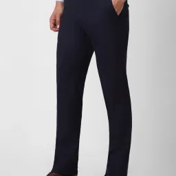 Van Heusen Navy Slim Fit Trousers image 3