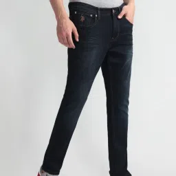 U.S. Polo Assn. Blue Cotton Skinny Fit Jeans image 3