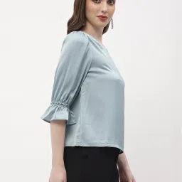 MADAME Blue Regular Fit Top image 3