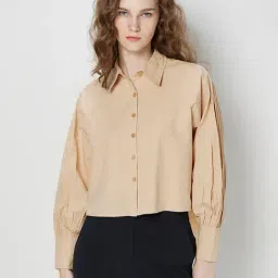 Cover Story Beige Shirt-image-13