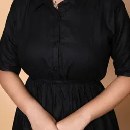 FairyTeller Shirt Collar Fit & Flare Dress image 2