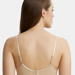 Jockey 1242 Women's Wirefree Non Padded Super Combed Cotton Medium Coverage Cross Over Everyday Bra image 3