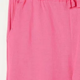 Fame Forever by Lifestyle Kids Fuchsia Pink Cotton Printed Trackpants image 3