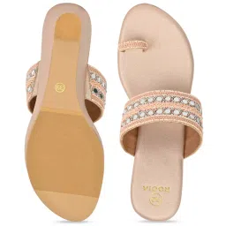 Rocia by Regal Women's Rose Gold Toe Ring Wedges image 3