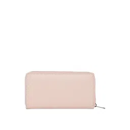 Caprese Dorrita Dull Pink Faux Leather Textured Zip Around Wallet image 3
