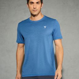 Technosport Men Solid Slim Fit Round Neck Antimicrobial Sports T-shirt With Double Cool-picture-5
