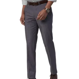 Turtle Light Grey Ultra Slim Fit Trousers image 3