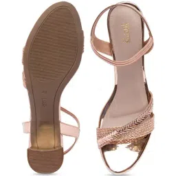 Inc.5 Women's Rose Gold Ankle Strap Sandals image 3