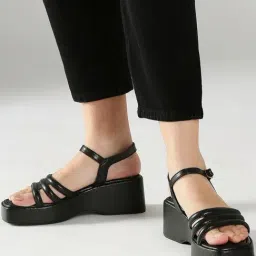 Inc.5 Women's Black Ankle Strap Sandals-picture-20