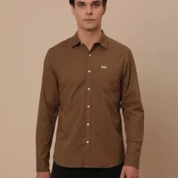 Wrangler Brown Cotton Regular Fit Shirt-picture-28