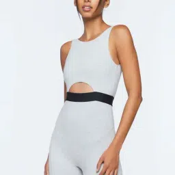Forever 21 Grey Cotton Sports Romper-picture-26