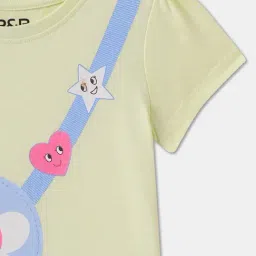 R&B Kids Light Green Graphic Regular Fit Top image 3