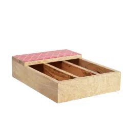 VarEesha Red Wood Spoon Holder - Set of 1 image 3