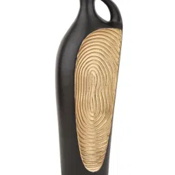 De Maison Decor Black Aluminium Art Vase image 2