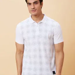 Being Human White Regular Fit Printed Polo T-Shirt-image-12