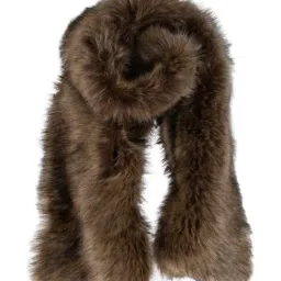 Kazo Brown Fur Scarf-image-54