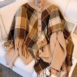 miss mosa by akanksha Alamode By Akanksha Women Brown Denise Fringed Sweaters-picture-29