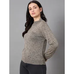 Club York Grey Acrylic Regular Fit Sweaters image 5