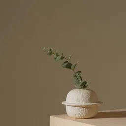 PUREZENTO White Pluto Textured Ceramic Vases image 4
