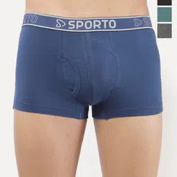 Sporto by Macho Pack Of 4 Mid Rise Short Trunks-picture-33