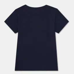 R&B Kids Navy Blue Graphic Regular Fit T-Shirt image 2