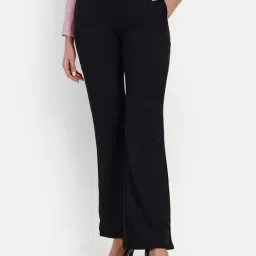 Broadstar Black Flared Fit Trousers-picture-37