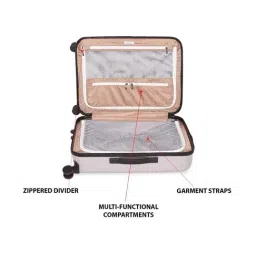 Calvin Klein South Hampton 3.0 Graphite Polycarbonate Hard Cabin Trolley - 20 cms image 5