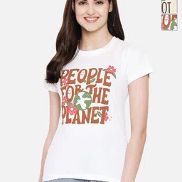 Tromko Women Pack of 3 Graphic Printed Round Neck Cotton Regular Fit T-shirts-picture-29