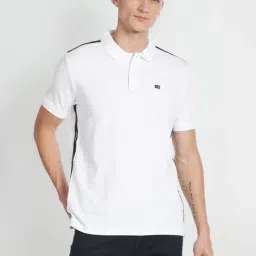 Arrow Sport White Cotton Regular Fit Polo T-Shirt-image-16
