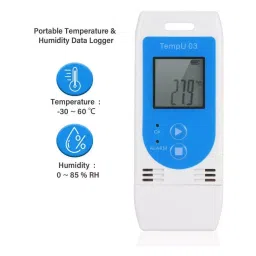 MxRady Temperature & Humidity Data Logger PDF Recorder Wide Range 5 W for Cold Chain Temperature & Humidity Sensor image 2