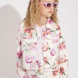 Vero Moda Girls Floral Denim Jacket-picture-38