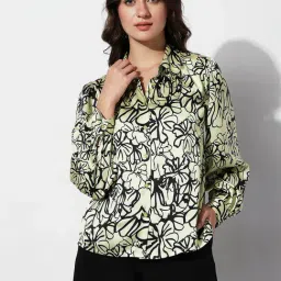 Vero Moda Green Floral Print Shirt-picture-38