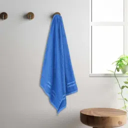 Welspun Quick Dry Blue Cotton 380 GSM Bath Towel-image-25