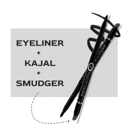 FASHION COLOUR Intense Black Kajal With Smudger, Waterproof and Smudgeproof (0.35gm) image 5
